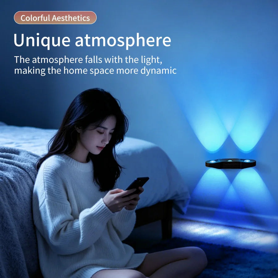 Motion Sensor LED Night Light Magnetic USB Rechargeable